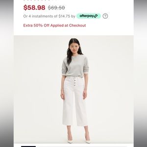 Levi’s MILE HIGH CROPPED WIDE LEGGED W24